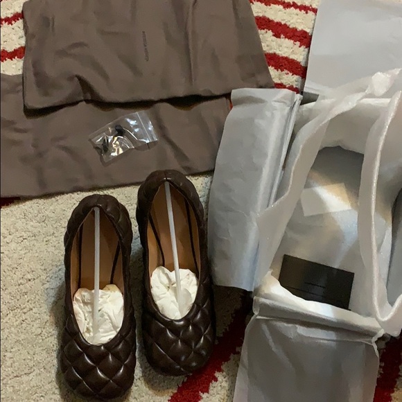 Bottega Veneta PADDED BLOC PUMPS brown size 40 - Picture 8 of 8